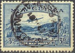 New Guinea C50 Used 3p Airmail from 1939