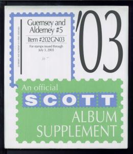 2003 Scott #5 Guernsey & Alderney Stamp Album Supplement Item #202GN03