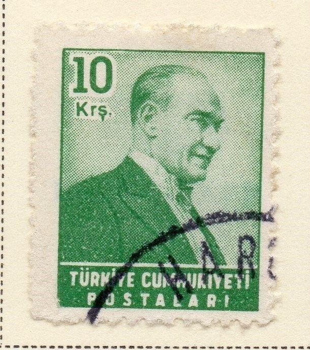 Turkey 1956 Early Issue Fine Used 10k. 093093