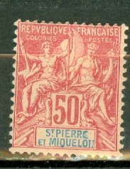 M: St Pierre & Miquelon 75 mint CV $52.50