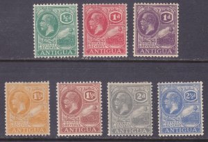 Antigua 42-45 & 46-49 Mint OG 1921-29 KGV St John's Harbor Issues XF