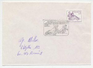 Cover / Postmark Poland 1980 Motor Speedway - 