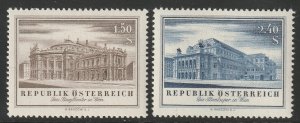 Austria 1955 Sc 606-7 set MNH**