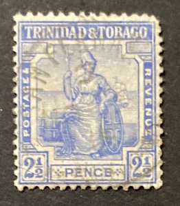 Trinidad & Tobago 1913 #4(#2), Britannia, Used.