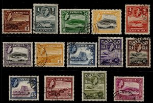 Antigua #107-120 QEII Definitive Issue Used