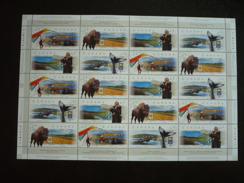 Stamps - Canada - Scott# 1780-1783 - Mint Never Hinged Pane of 20 Stamps