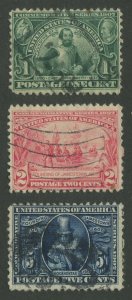 UNITED STATES #328, 329, 330 USED SET