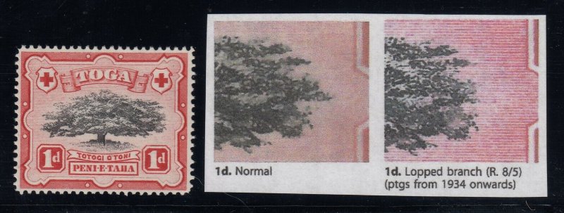 Tonga, SG 75a, MNH Lopped Branch variety