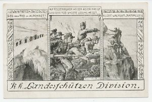 Fieldpost postcard Austria 1916 Battle of the Isonzo - WWI