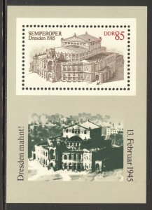 DDR Scott 2460 MNHOG - 1985 Dresden Opera House Reopening S/S