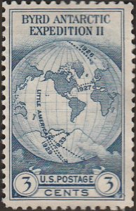 # 753 Mint No Gum As Issued Dark Blue Byrd Antarctic