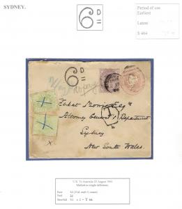 POSTAGE DUE Markings Stamps Covers NSW Australia Unpaid Postmark New South Wales