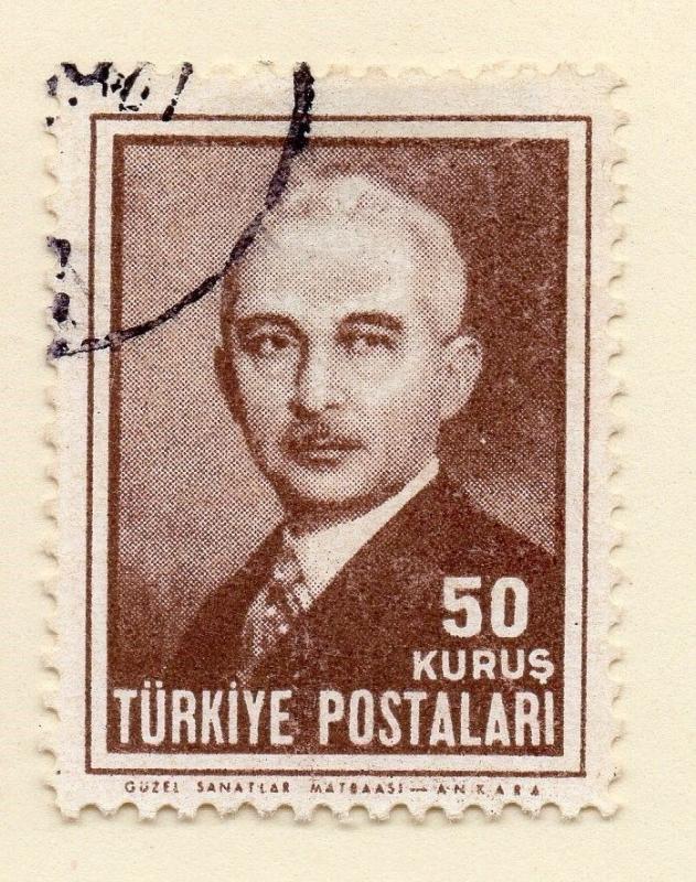 Turkey 1948 Early Issue Fine Used 50k. 093037 