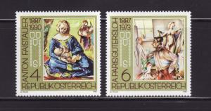 Austria 1387-1388 Set MNH Art, Paintings (A)