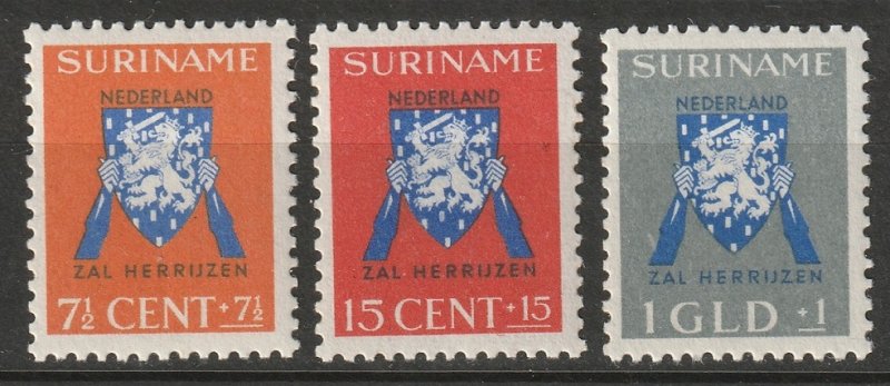 Suriname 1941 Sc B34-6 set MNH