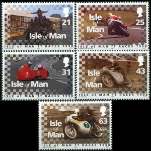 ISLE OF MAN 1998 - Scott# 788-92 Motorcycling Set of 5 NH