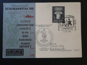 SOS Kinderdorf Leoba II commemorative card Europa 1962 Austria 97915