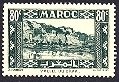 French Morocco 1942: Sc. # 163A; Mint Gumless Single Stamp