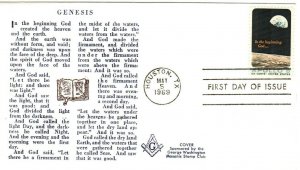 #1371 Apollo 8 Space George Washington Masonic Stamp Club cachet First Day cover