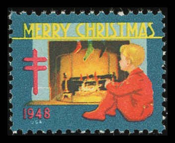 USA WX140 Mint (NH) 1948 Christmas Seal (Perf 12x12.5)