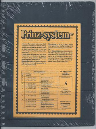 Prinz (Hagner-style) Single-side B4 Stock Sheets 4 pocket (8½x11) Pack of 10