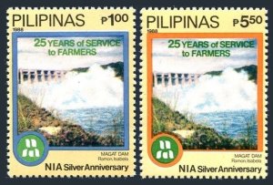 Philippines 1931-1932, MNH. Michel 1860-1861. Irrigation Administration, 1988.