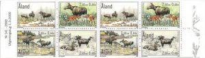 Aland Islands Åland Finland 2000 Moose Elk booklet of 2 sets mint