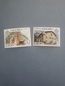 Stamps Spanish Andorra Scott #103-4 nh