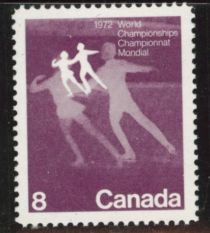 Canada Scott 559 MNH**  1972  figure skating stamp