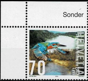Switzerland 2002,Sc.#1133 MNH, Stamp Day, Bird: Common Kingfisher