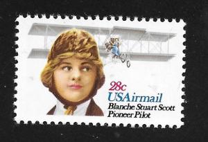 SC# C99  - (28c) - Blanche Stuart Scott, Mint Never Hinged Single