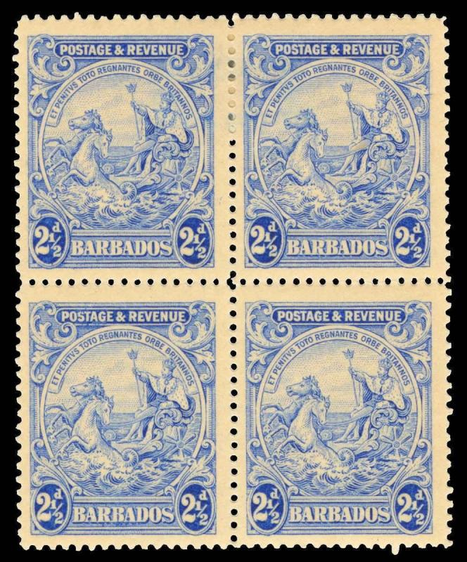 Barbados Scott 170 Gibbons 233 Block of Stamps