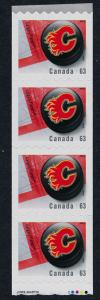 Canada 2666i starter Strip MNH NHL Calgary Flames, Ice Hockey Puck