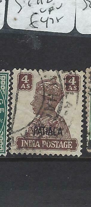 INDIA  PATIALA  (PP0704B)  KGVI  4A  SG 112  VFU