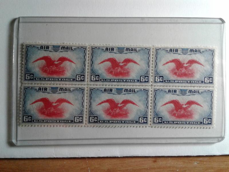 SCOTT # C 23 AIRMAIL BLOCK OF 6 !! MINT NEVER HINGED GEMS