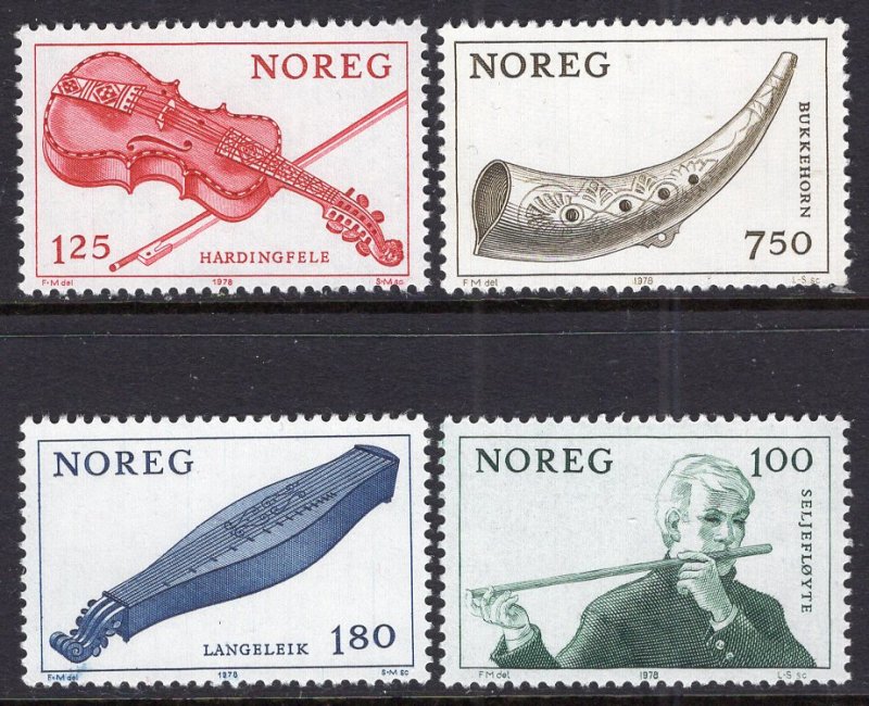 Norway 734-737 Music MNH VF