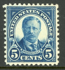 USA 1923 Fourth Bureau 5¢ Roosevelt Perf 11 Scott 557 MNH G208