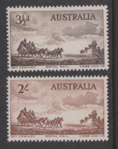 Australia Cobb & Co SG#284-285 MNH