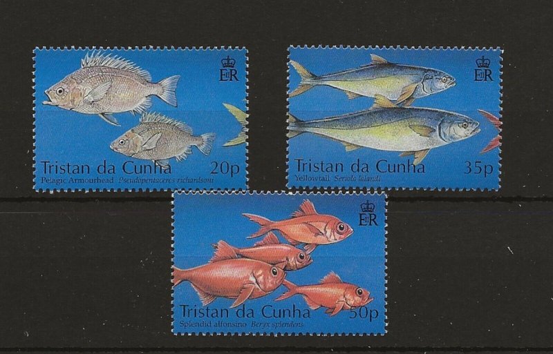 Tristan Da Cunha 2002 Fishing Industry  set of 3 sg.745-7  MNH 