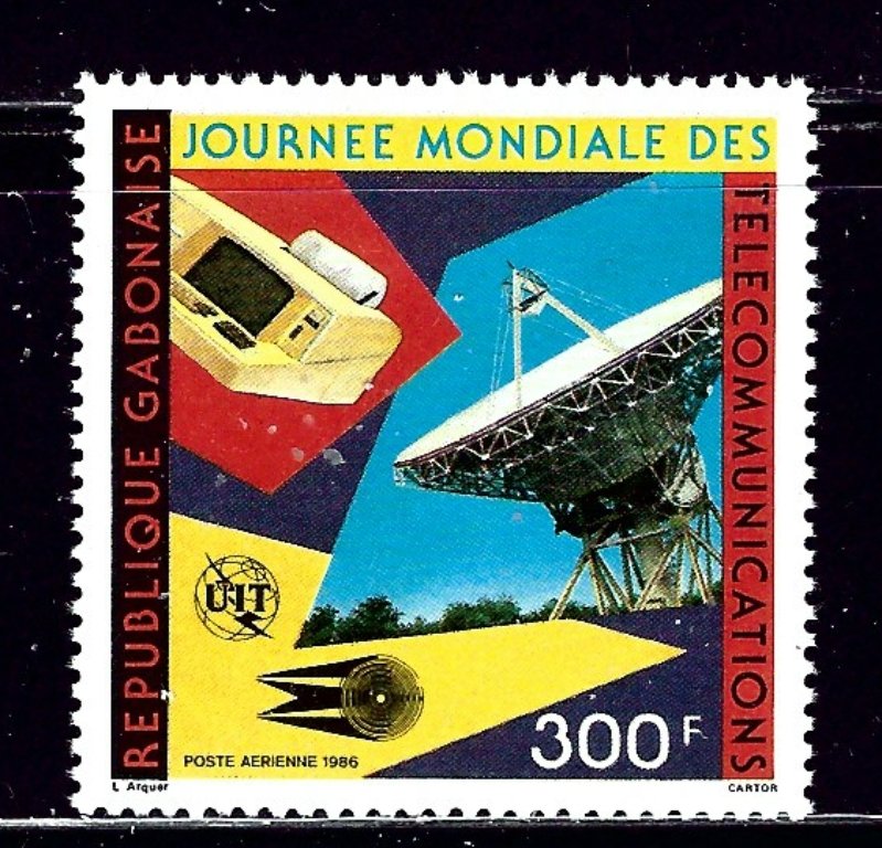 Gabon C277 MNH 1986 World Telecommunications Day    (ap2033)