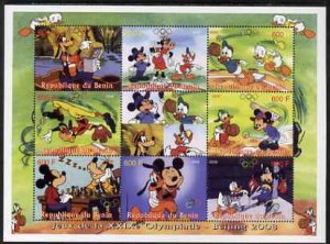 BENIN - 2008 - Disney Characters & Sport #1 - Perf 8v Sheet - MNH -Private Issue