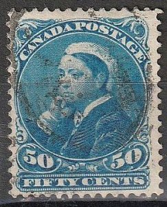 Canada SC# 47 Used with faults  (~1895)