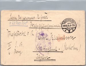 1915 Magdeburg Germa WW1 Cover and Content to Japan Prisoner of war CAMP POW