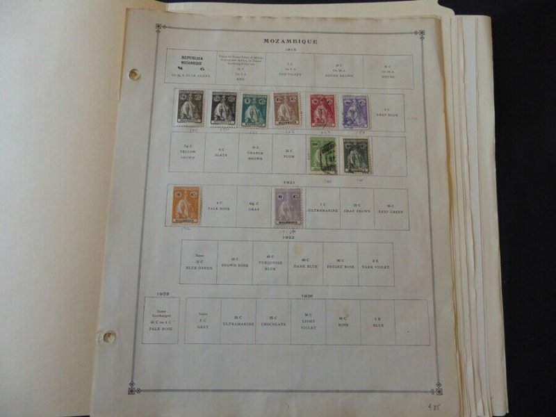 Mozambique 1913-1975 Stamp Collection on Scott International Pages