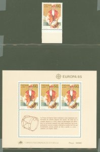 Azores #353-353A  Single (Complete Set) (Europa)