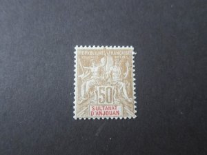 French Anjouan 1900 Sc 17 set MH