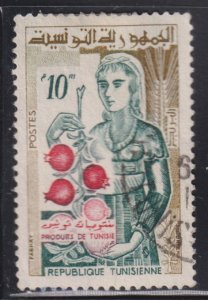 Tunisia 346 Unveiled Woman Holding Fruit 1959