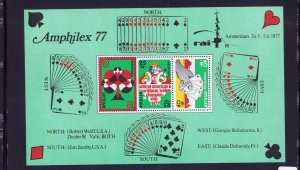 Netherlands Antilles B146Michel Bl.4.-1977 Bridge Card Game Championship