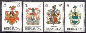 Bermuda Sc# 433-436 MNH 1983 Coats of Arms