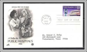 US #2210 Public Hospitals FDC